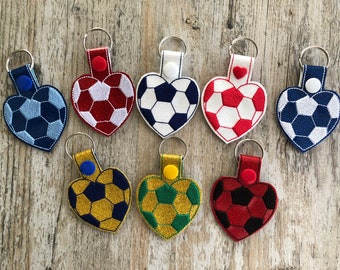 Soccer Keychain, Soccer Ball Keychain, Soccer Bag Tag, Team Keychain, Love Soccer, Soccer Mom Gifts, Sports Party Favors