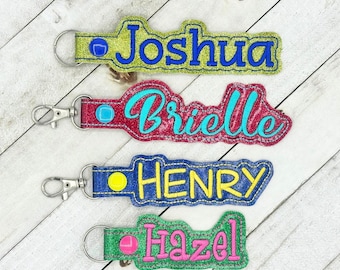 Kids Bag Tag Personalized Name Custom Keychain Backpack Charm School Identification Label Birthday Gift Children Party Favor Sports