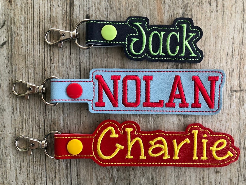 Kids Keychain Personalized Keychain Personalized Bag Tag Etsy