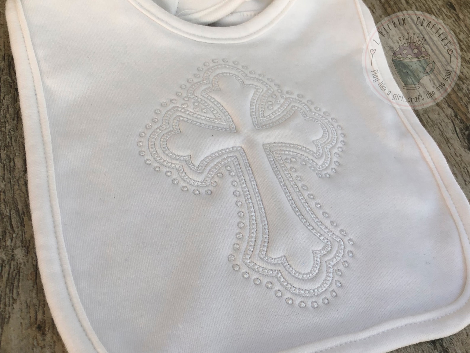 Baby Baptism Bib Baptism Bib Christening Bib Christening Etsy