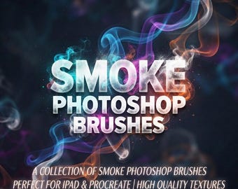Smoke Photoshop Brushes, Realistic Smoke Brush Pack, Fog and Mist Brushes, Cloud Smoke Effects, Art & Photo Editing Brushes And Photoshop