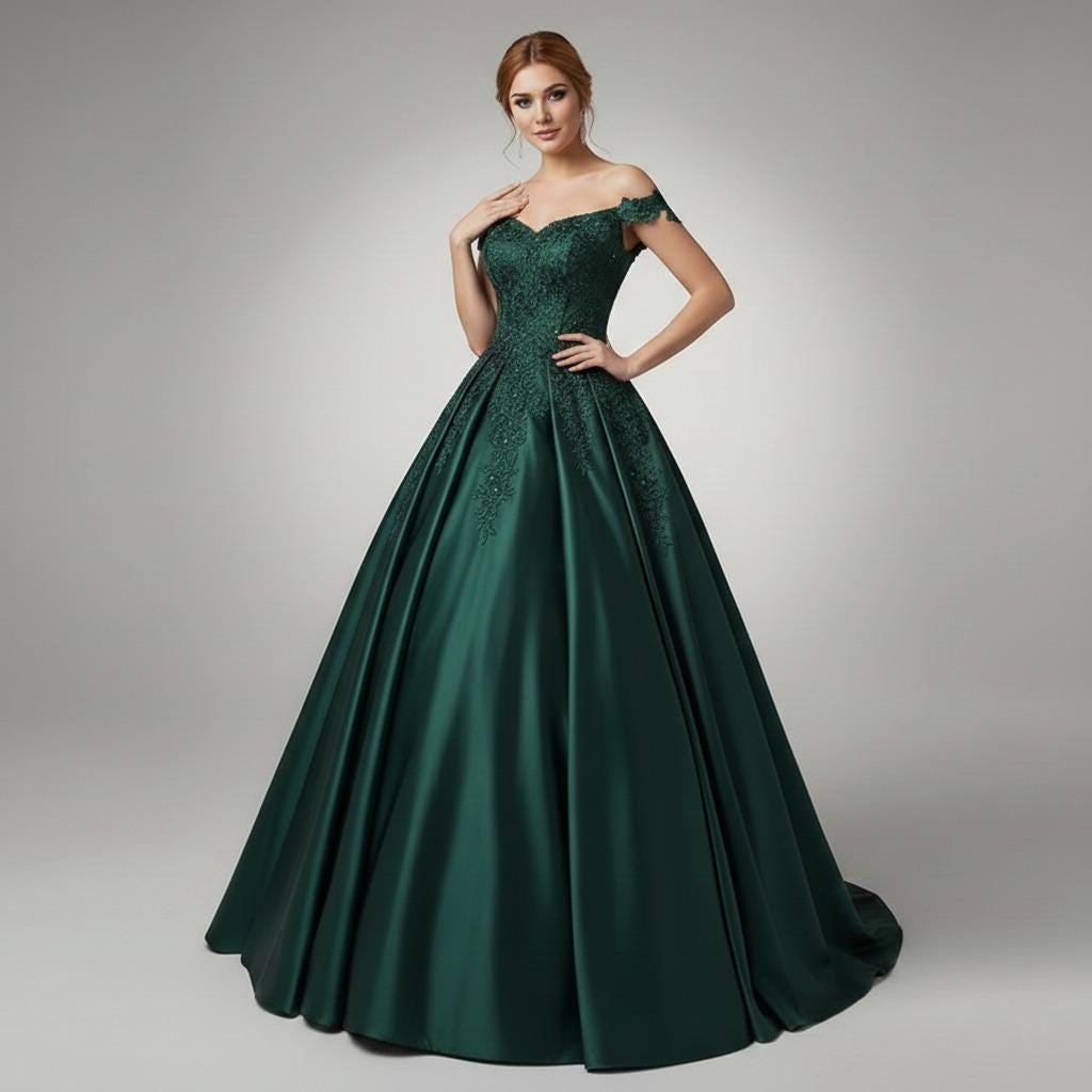 Emerald Green Formal Dress