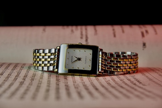 Classic Rado Florence Ladies Watch Two-Tone Gold and Silver Stainless Steel Swiss Quartz Dress Watch / Elegant Vintage Luxury Gift for Her