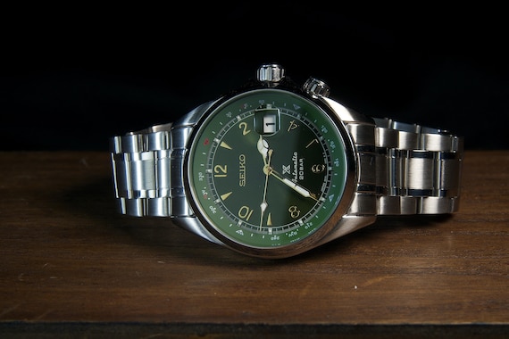 Seiko Alpinist Emerald Green Dial | Vintage Refurbished Automatic 7S26 | Gold Men’s Dress Watch | Elegant Mechanical Timepiece | Luxury Gift