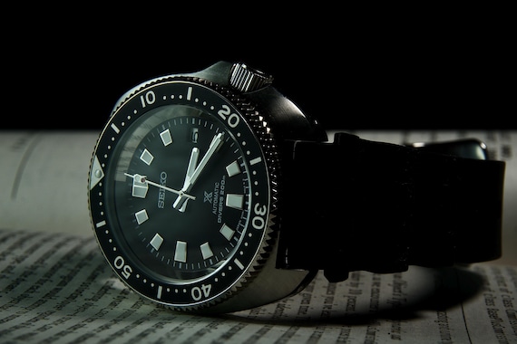 Vintage Captain Willard Style Seiko Diver Automatic 7S26 Movement | Men’s Turtle Case Divers Watch Retro Black Dial Sport Watch Gift for Him