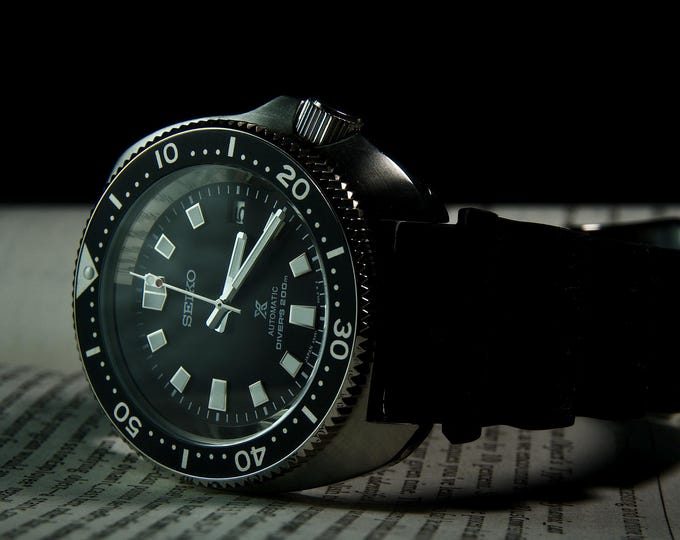 Vintage Captain Willard Style Seiko Diver Automatic 7S26 Movement | Men’s Turtle Case Divers Watch Retro Black Dial Sport Watch Gift for Him