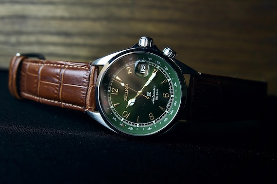 Seiko Alpinist Green Dial 7S26 Vintage Style Refurbished Watch | Limited Edition Automatic | Rare Japanese Heritage Mens | Collector Gift