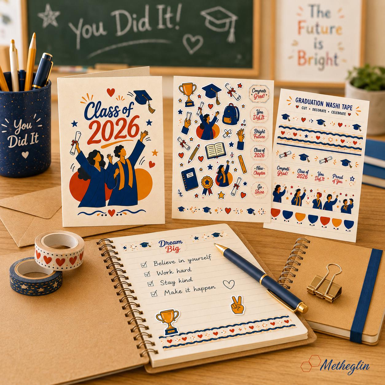 Graduation Printable Bundle, Class of 2026 Money Holder Cards ...