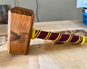 Op maat gegraveerde houten hamer gepersonaliseerd militair cadeau