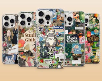 Studio Ghibli-telefoonhoesje Nature Spirit Anime Cover voor iPhone 17Pro, 17e, 16, 15, 14, 13, 12, 11, Samsung S26, S25, S24, A56, A16, Pixel 10
