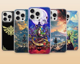 Legend of Zelda-telefoonhoes Majoras Mask Cover voor iPhone 17Pro, 17e, 16, 15, 14, 13, 12, 11, Samsung S26, S25, S24, A56, A16, Pixel 10, 9Pro