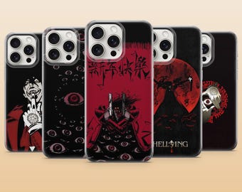 Hellsing Phone Case Alucard Dark Vampire Cover for iPhone 17Pro, 17e, 16, 15, 14, 13, 12, 11, Samsung S26, S25, S24, A56, A16, Pixel 10 9Pro