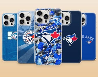 Toronto Blue Jays Phone Case Baseball Sport Cover voor iPhone 17Pro, 17e, 16, 15, 14, 13, 12, 11, Samsung S26, S25, S24, A56, A16, Pixel 10 9