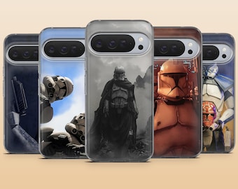 Clone Wars Phone Case Star Wars Animated Cover for Google Pixel 10, 10Pro, 9Pro, 9A, 9, 8A, 7, 6A, Samsung S26, S25, A17, A56, iPhone 17e