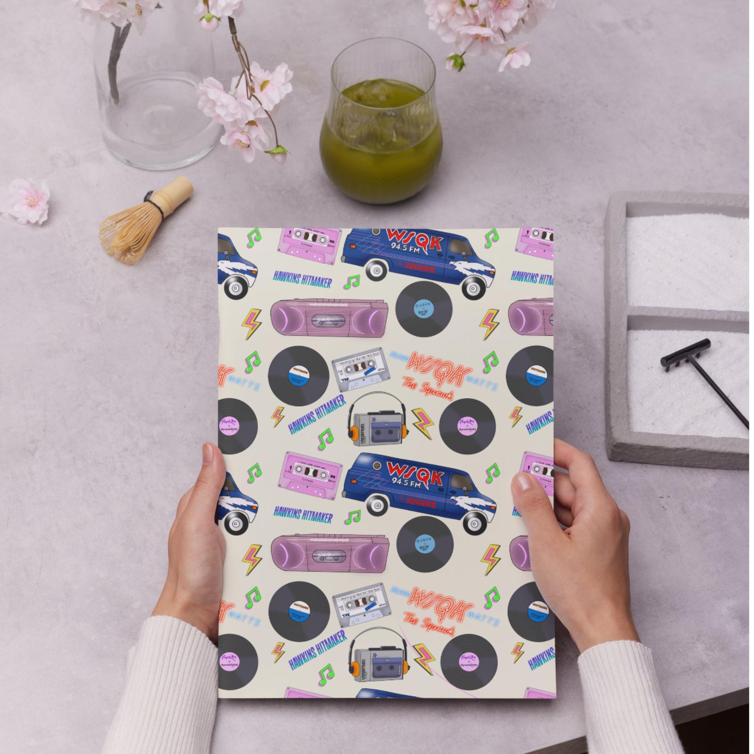 Stranger Things Music Vibe Seamless Pattern • Hand Drawn Walkman, Vinyl ...
