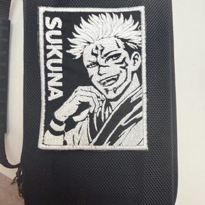 Sukuna Embroidered Patch | Jujutsu Kaisen Manga Style Iron-On Badge