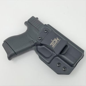 Glock 43 & 43X Black Kydex IWB Holster for Concealed Carry