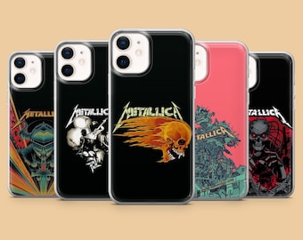 Heavy Metal Band Phone Case 80s Thrash Metal Cover for iPhone 17 16 15 14 13 Samsung S25Ultra S24 S23FE A54 A34 A15 A14 Pixel 9Pro 8A