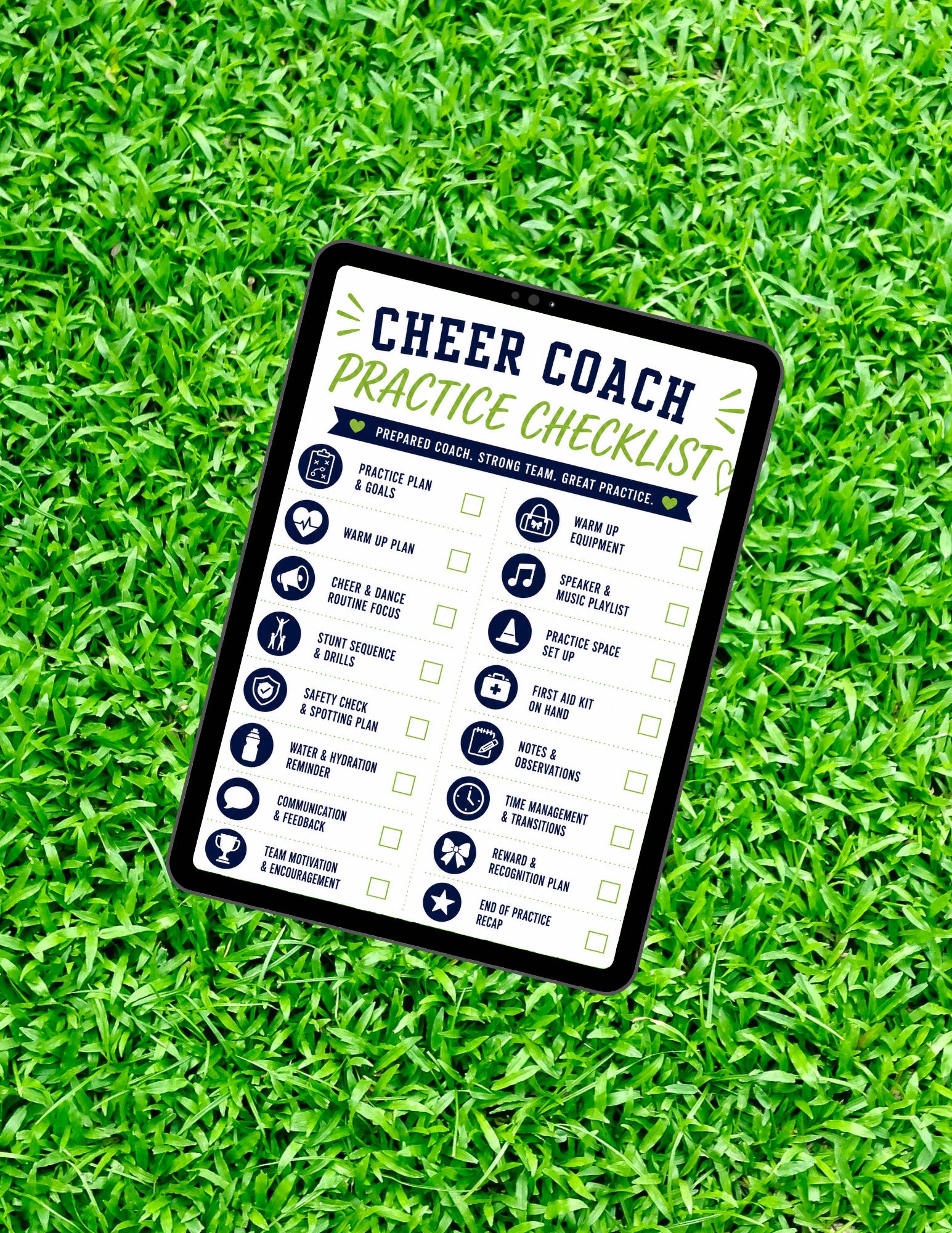 Cheer Coach Game Day Checklist | Printable | (instant Download) - Etsy
