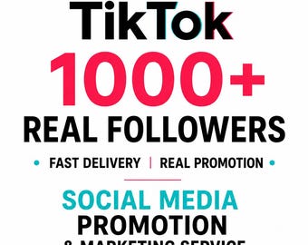 TikTok 1000+ groeiservice voor echte volgers | Directe profielboost, snelle levering