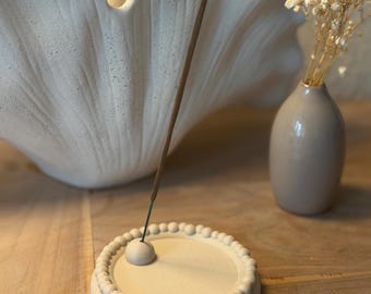Porta incenso a forma di perla - Stampato in 3D - Decorazione Boho