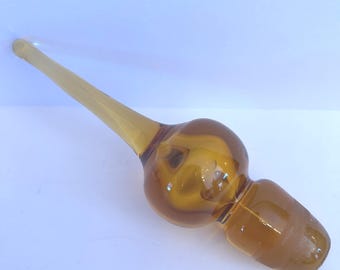 Amber Glass Bottle Stopper by Rainbow