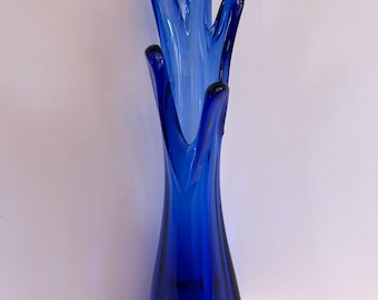 Vaso de vidro oscilante MCM Five Finger Cobalt