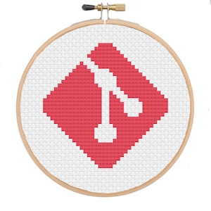 Git Logo PDF Cross Stitch Pattern
