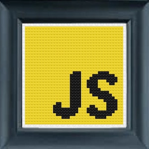 Javascript Logo PDF Cross Stitch Pattern