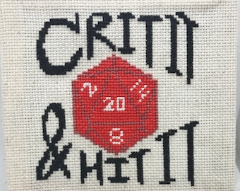 D20 Cross Stitch Pattern - Cross Stitch Patterns