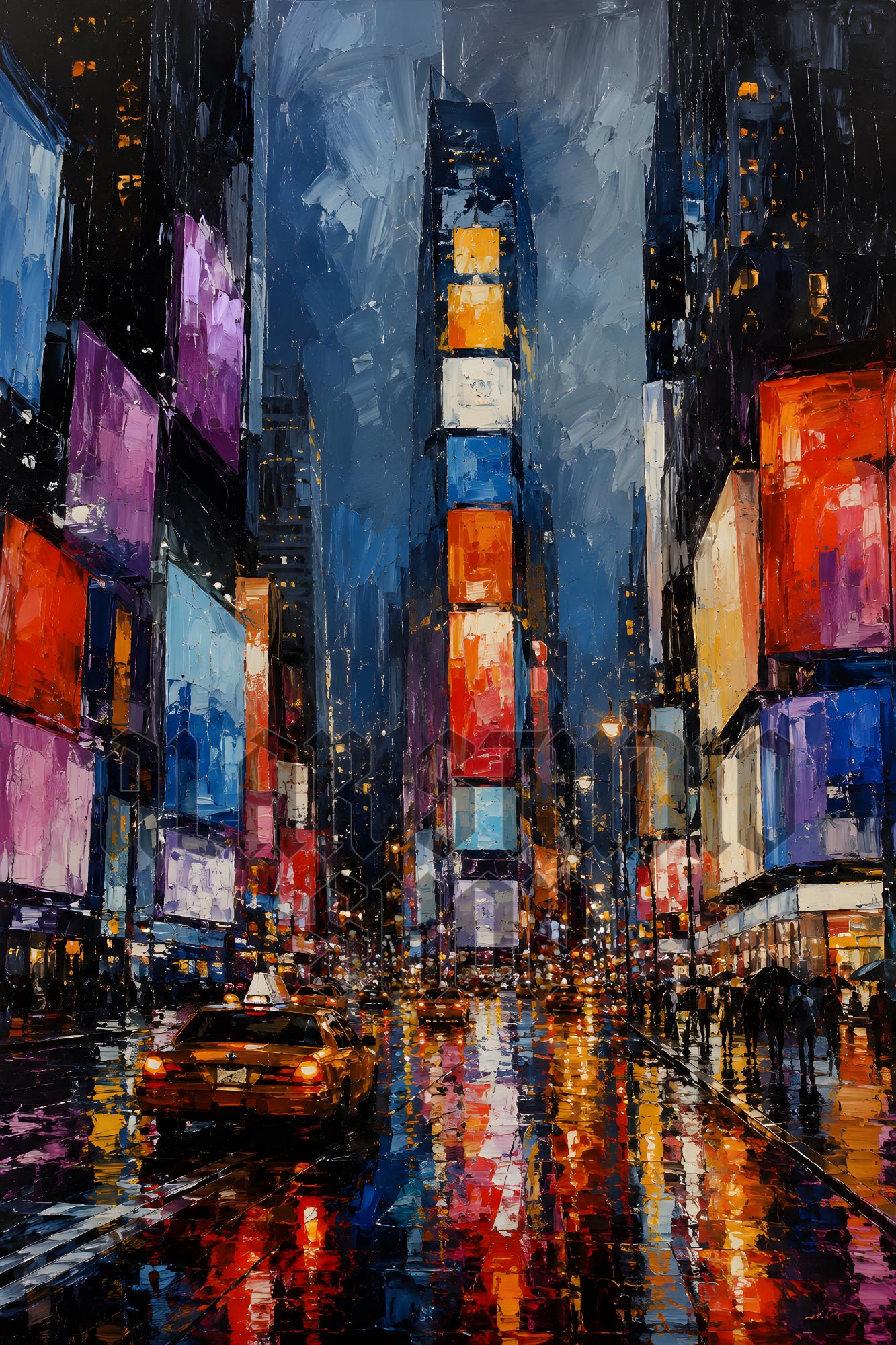 Nyc rain painting - Etsy 日本