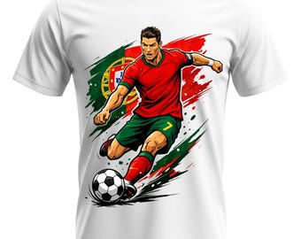 Cristiano Ronaldo CR7 Portugal Football T-Shirt – World Cup 2026 Jersey Tee
