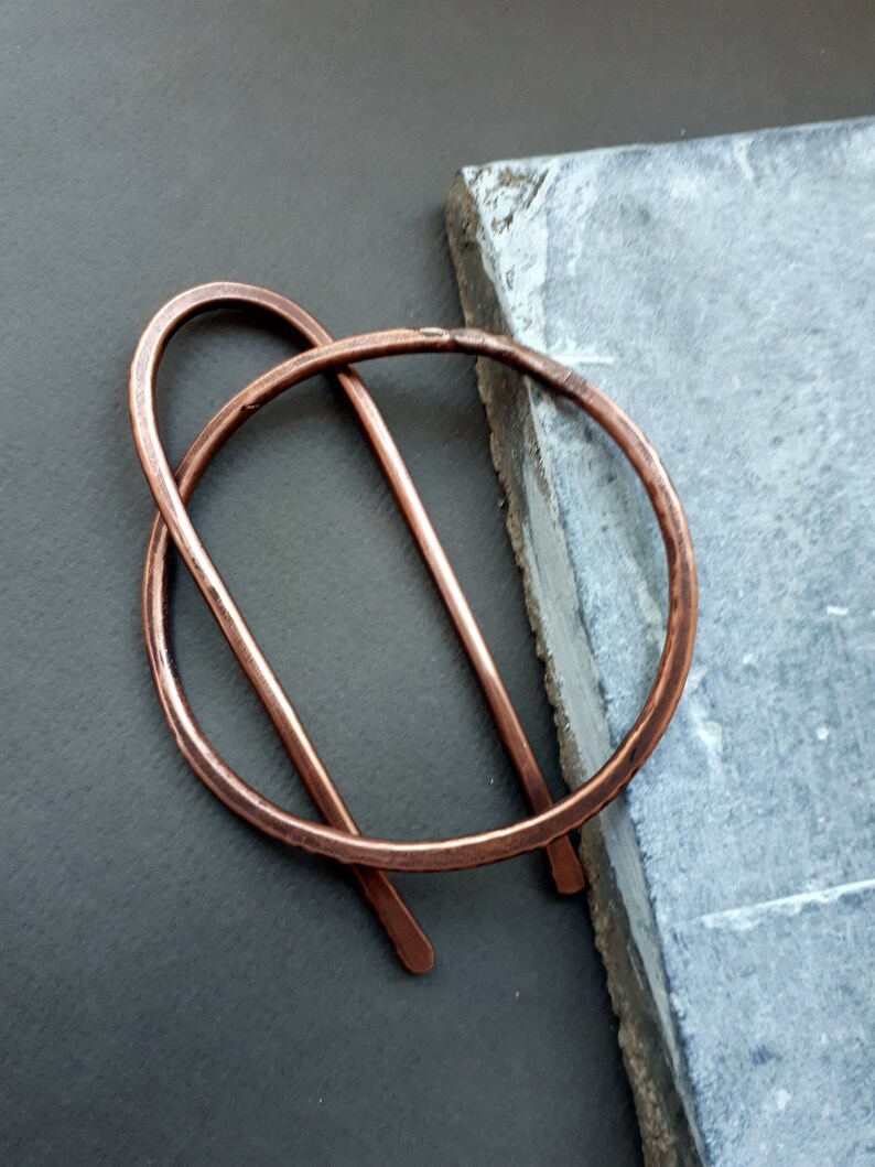 Circle Hair Clip Circle Hair Pin Round Barrette Hair Etsy