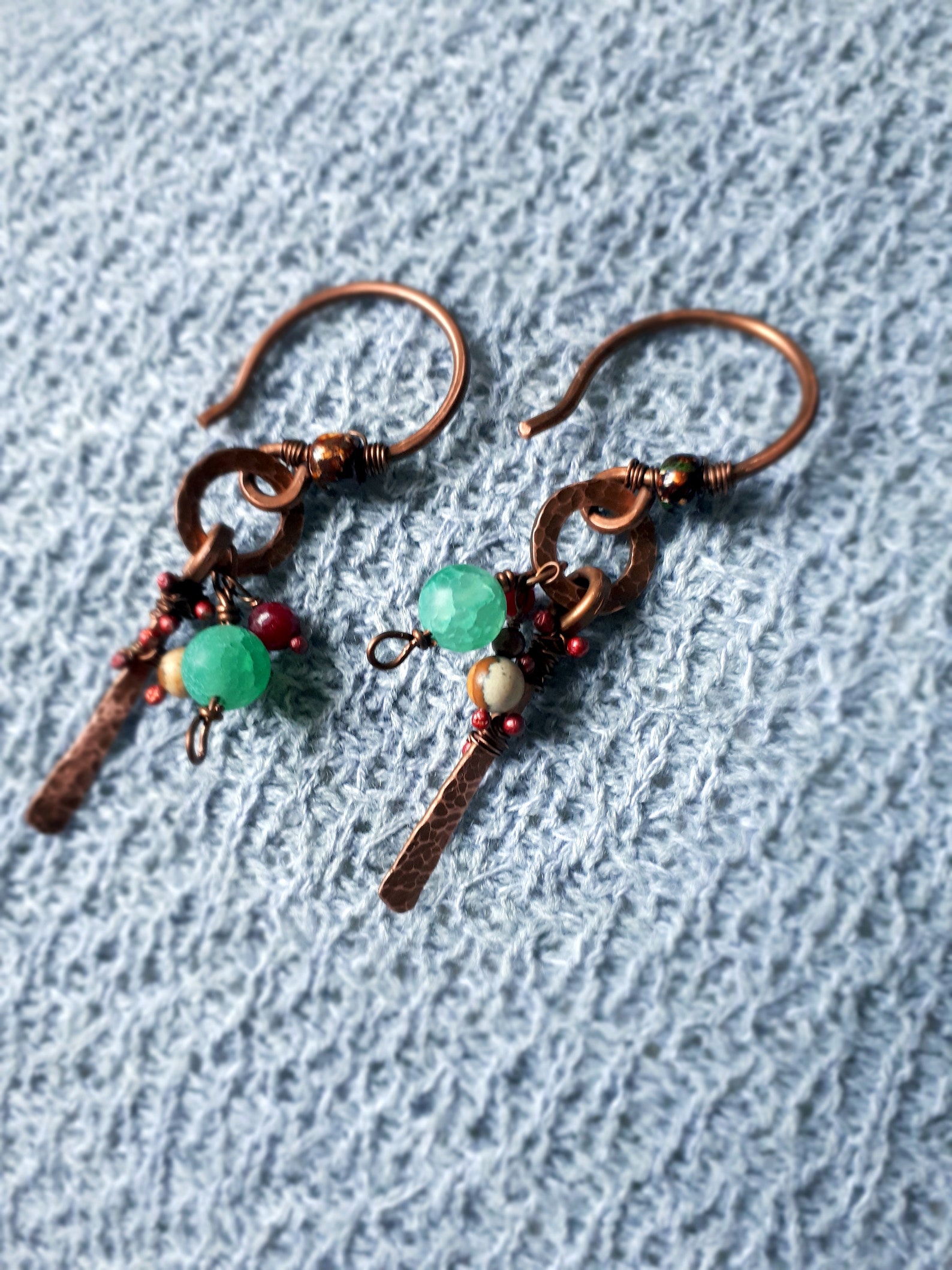 Rustic Ear Weights for Stretched Ears Bohemian Ear hangers Etsy