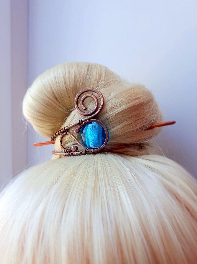Bun cuff Large Hair Bun cage Etsy