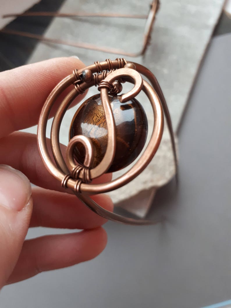 Round Bun Pin Hair stick hair pin metal hair forks boho wire Etsy