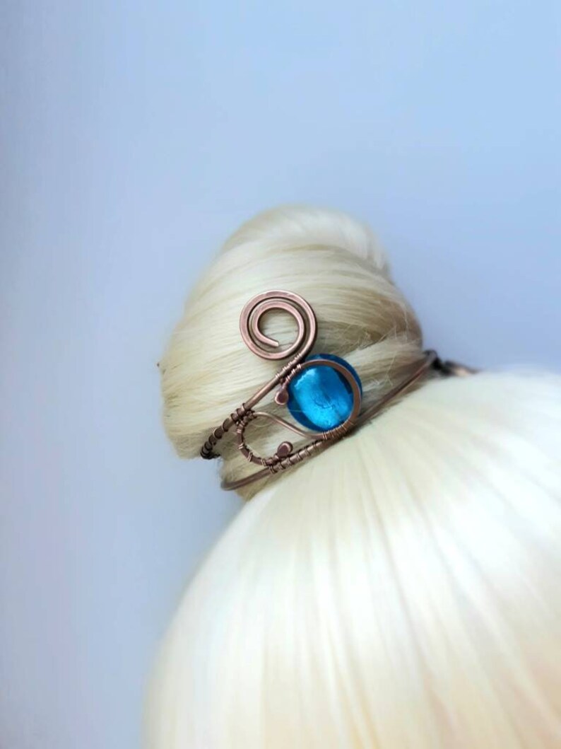 Hair cuff Bun cage Long Hair Jewelry Hair pin Bun holder Etsy