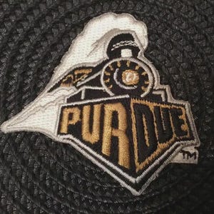 Parche bordado del tren de los Purdue Boilermakers / Artículos para aficionados de la universidad