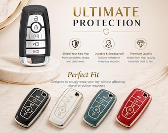 Funda para llave Ford: Protección duradera para Bronco, Mustang, Edge, Serie F, Escape y Explorer.