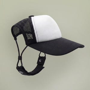 Spurs Script Dog Foam Trucker Hat | Mesh Baseball Cap image 4