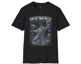 Electric WEMBY Dunk Shirt - Victor Wembanyama Poster Tee | Spurs Fans Premium Streetwear