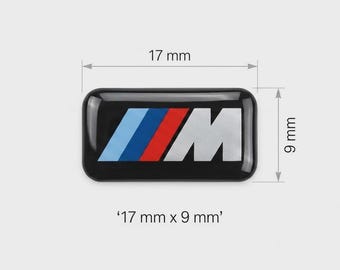 M Performance 17x9mm Emblème Aufkleber Autocollant Jante Lenkrad 3D Paquet Jante