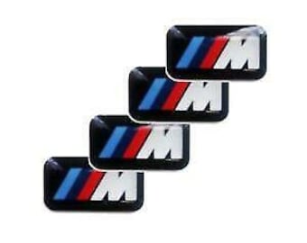 4 x M Performance 17x9mm emblème autocollant autocollant jante Lenkrad 3D paquet jante