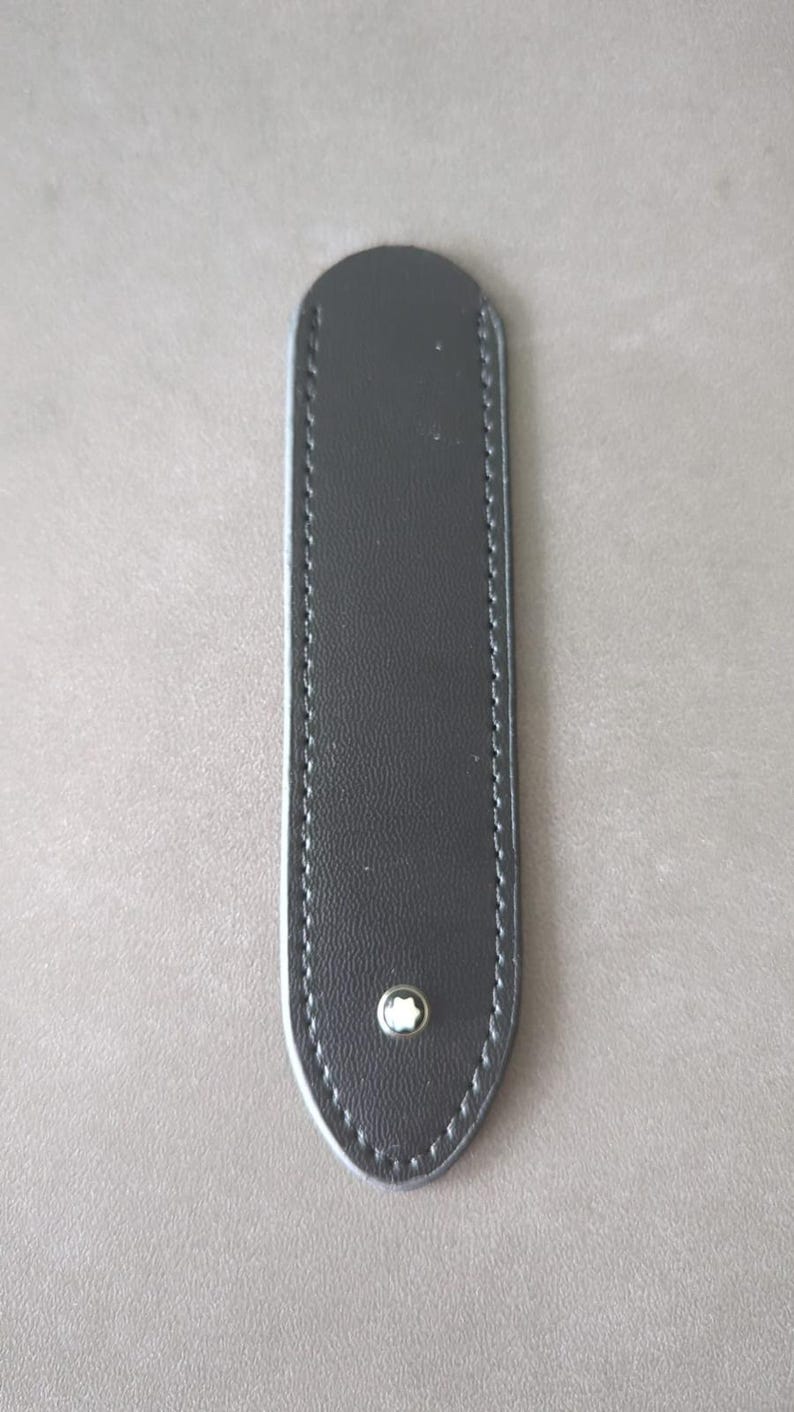 Montblanc PU Lederetui Kunstleder Case schwarz 15 x 3.5 cm Neu image 1