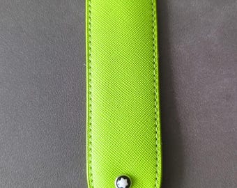 Montblanc PU Lederetui Kunstleder Case vert 15 x 3.5 cm Neu
