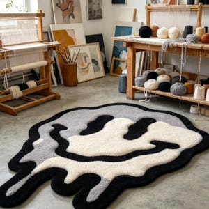 Melting Smiley Rug - Etsy
