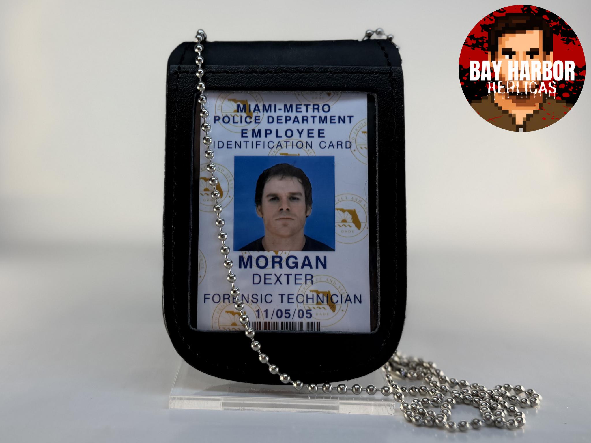 Dexter Morgan Miami Metro ID Badge & Leather Holder | Season 1-3
