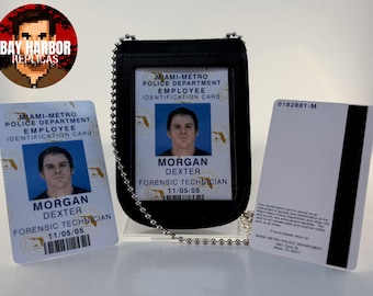 Dexter Morgan Miami Metro Ausweis- & Lederhalter | Staffel 1-3 Cosplay Replica