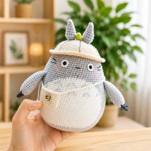 Totoro haakpatroon | Amigurumi PDF-patroon (digitale download)