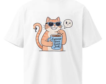 Espresso your inner jerk - Unisex oversized high neck t-shirt